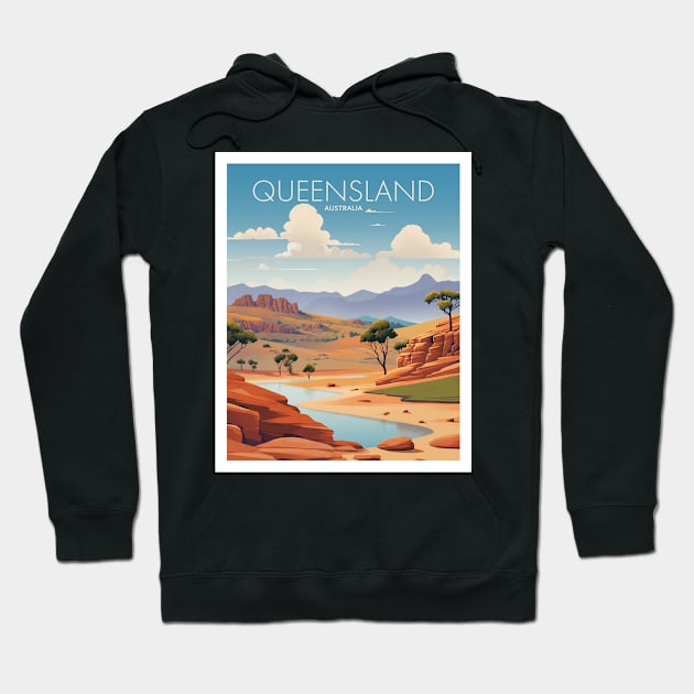 QUEENSLAND Hoodie by MarkedArtPrints